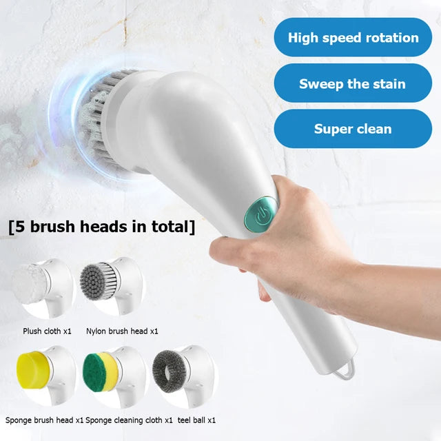 Electric Spin Cleaning Scrubber