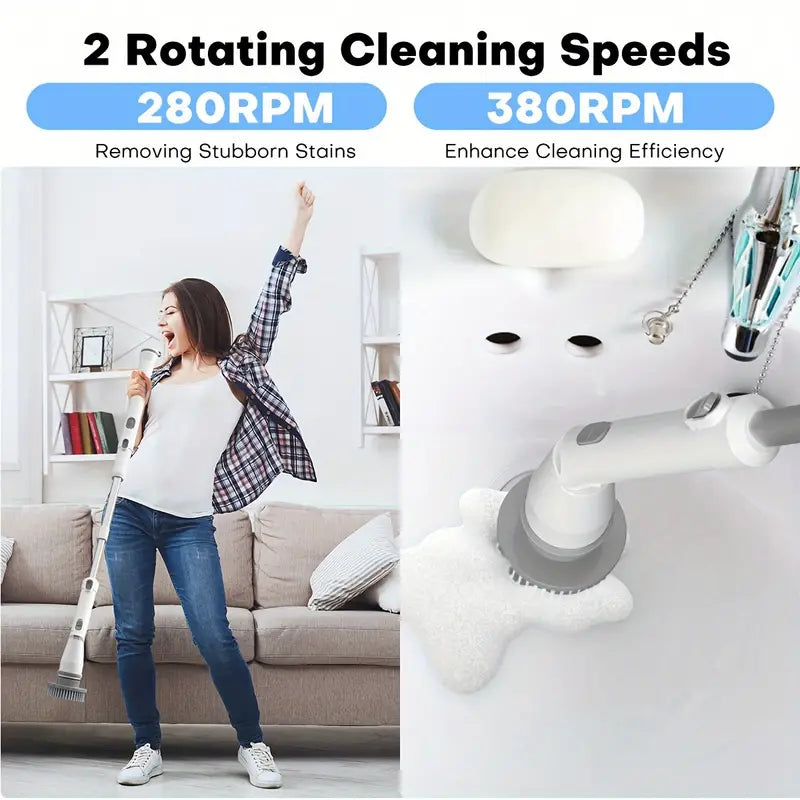 Electric Spin Cleaning Scrubber