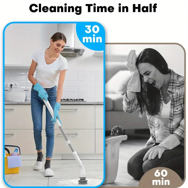 Electric Spin Cleaning Scrubber