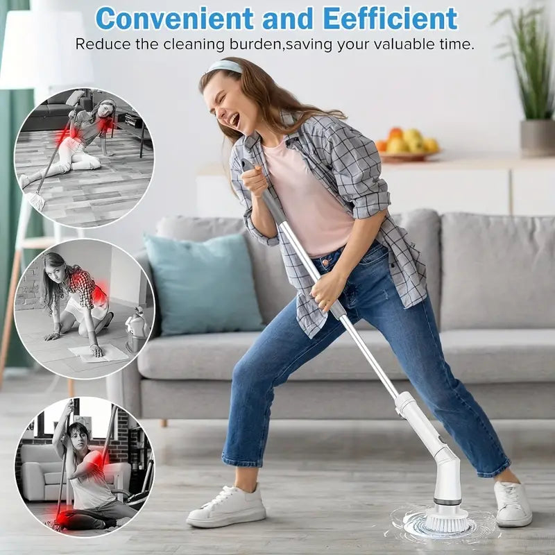 Electric Spin Cleaning Scrubber