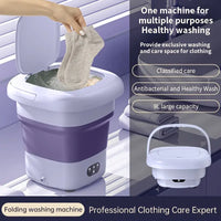 Thumbnail for Mini Folding Washing Machine & Dryer