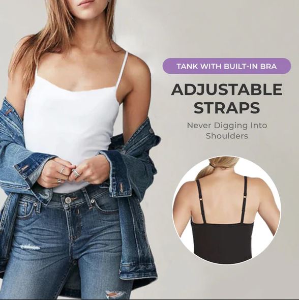 Tank With Built-In Bra - thedealzninja