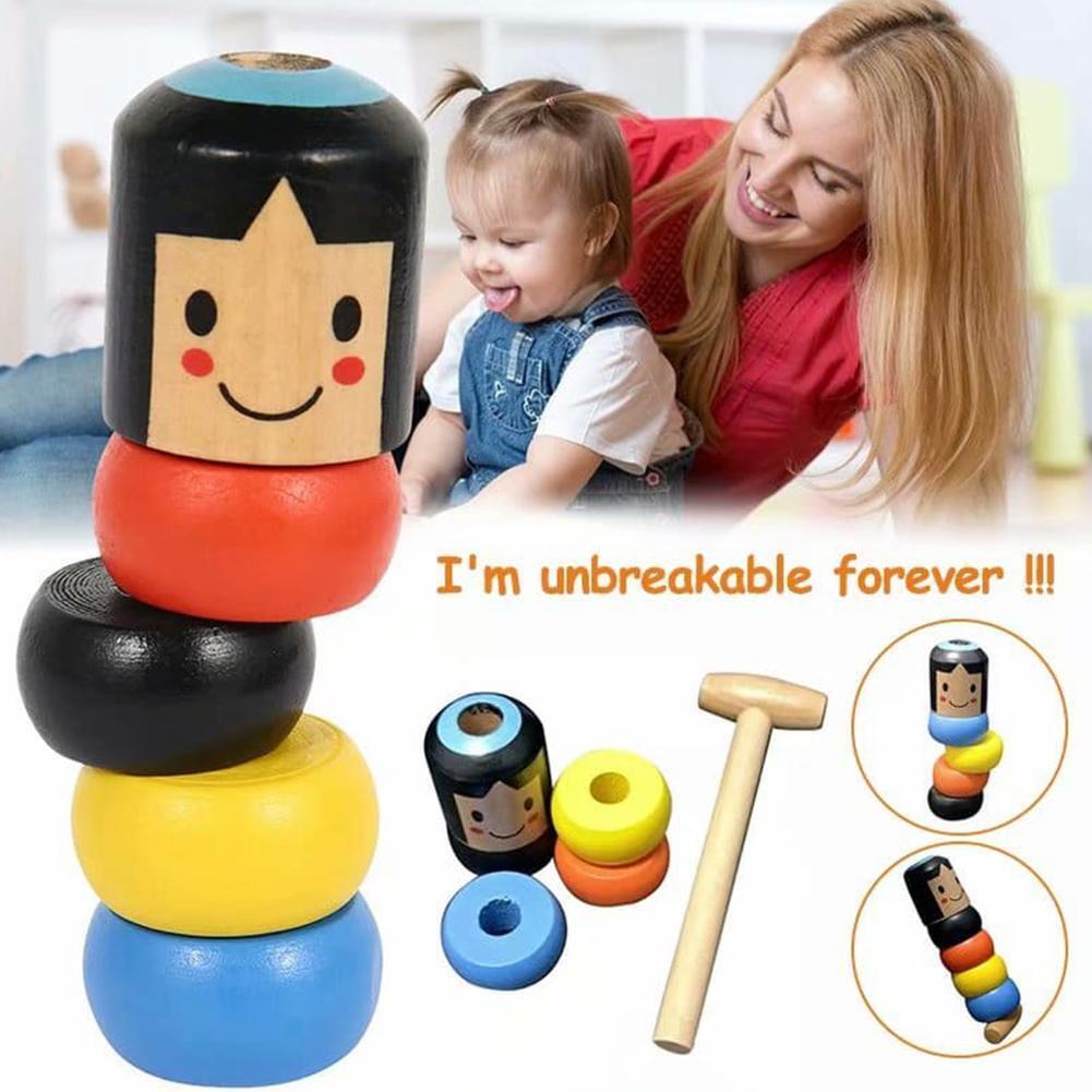 Unbreakable Wooden Man Magic Toy - thedealzninja