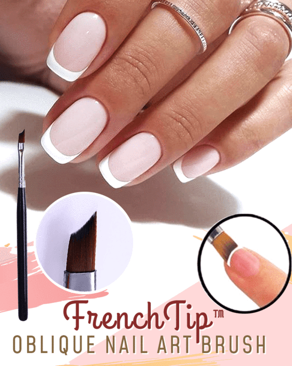 FrenchTip™ Oblique Nail Brush - thedealzninja