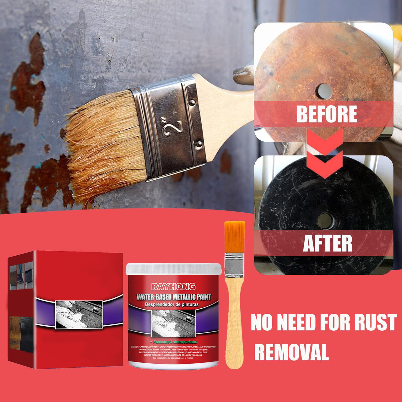 Water-based Metal Rust Remover - thedealzninja
