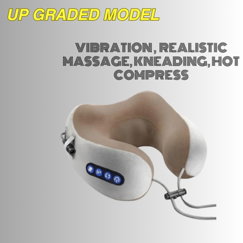 The Dealzninja Electric U-Shaped Pillow Neck Massager - thedealzninja