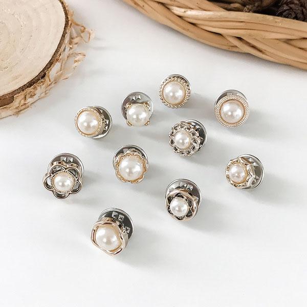 Pearl Rhinestone Buckle Set