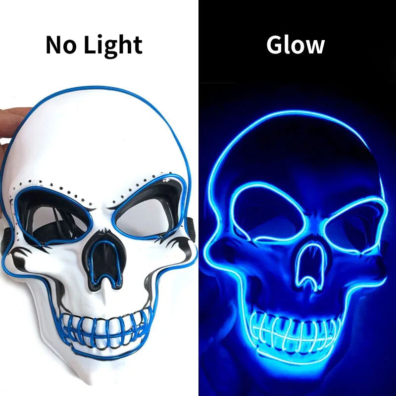 Horror Skull Mask with LED Lights