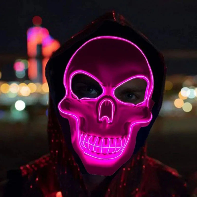 Horror Skull Mask with LED Lights