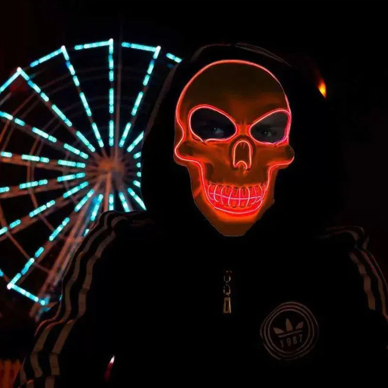 Horror Skull Mask with LED Lights