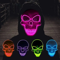 Thumbnail for Horror Skull Mask with LED Lights