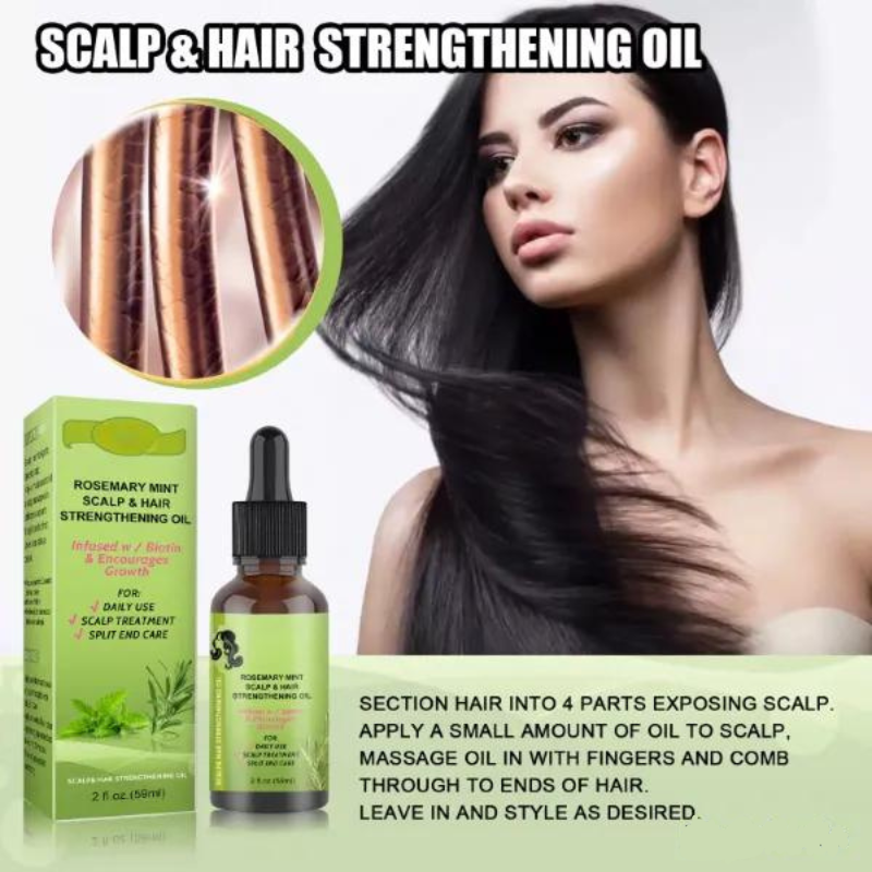 Rosemary Mint Scalp & Hair Strengthening Oil