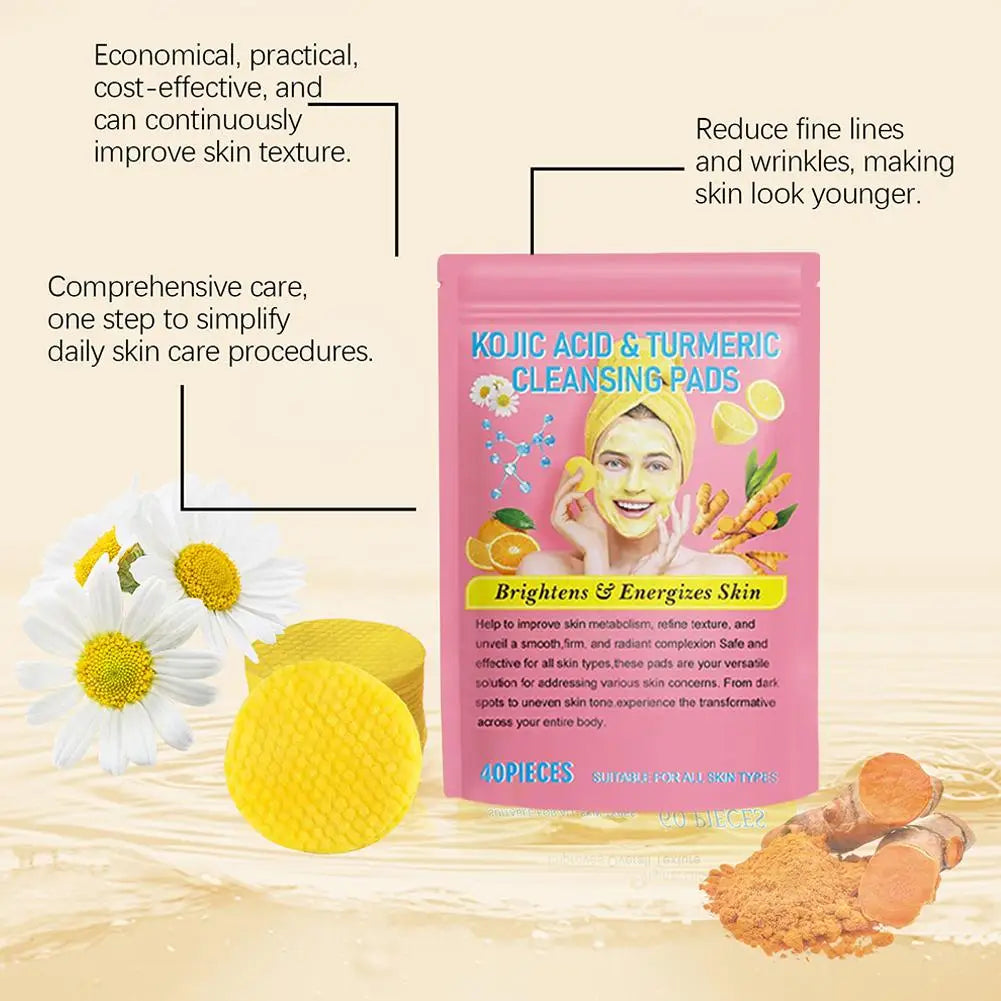 Turmeric Kojic Acid Cleansing Pads