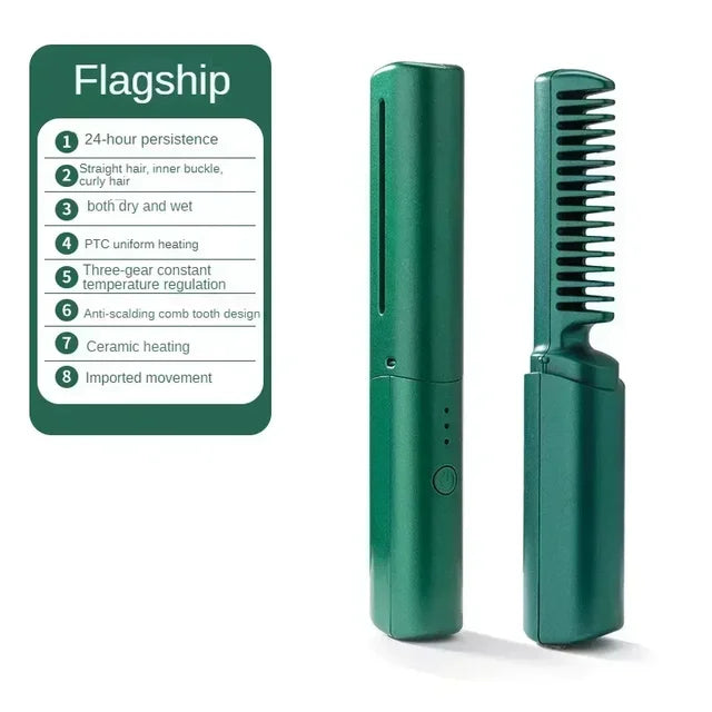 2 in 1 Wireless Hair Styling Comb - thedealzninja