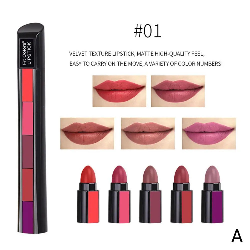 24H Long-Lasting 5-in-1 Velvet Lipstick - thedealzninja