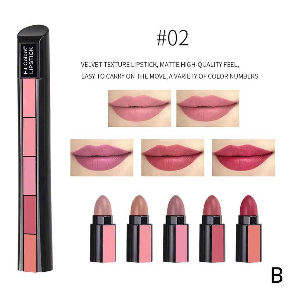 24H Long-Lasting 5-in-1 Velvet Lipstick - thedealzninja