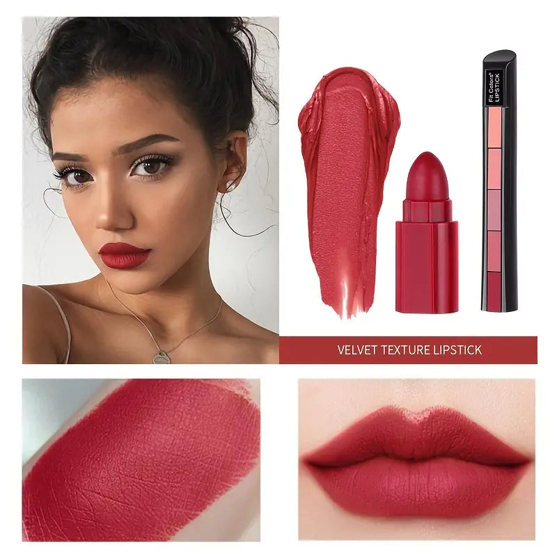 24H Long-Lasting 5-in-1 Velvet Lipstick - thedealzninja