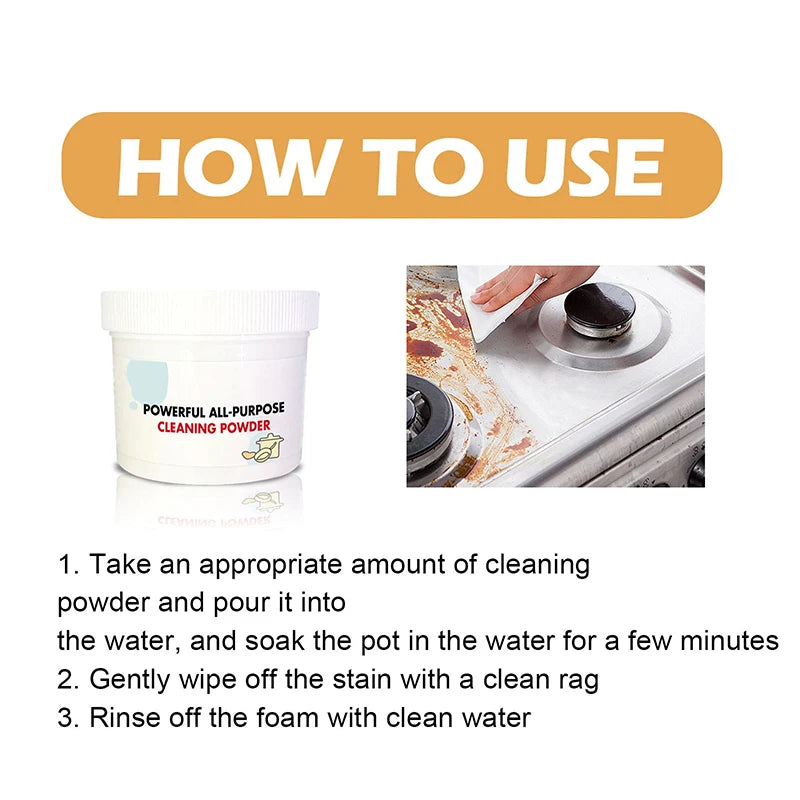Powerful Kitchen All-Purpose Powder Cleaner - thedealzninja