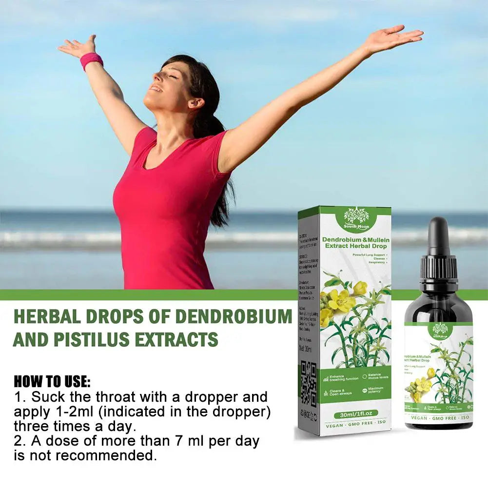 Dendrobium & Mullein Extract Herbal Drops - thedealzninja