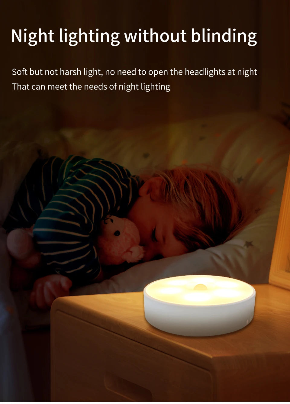 Rechargeable Motion Sensor Puck Lights - thedealzninja