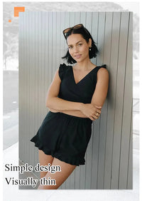 Thumbnail for Swim Romper with Built-In Bra - thedealzninja