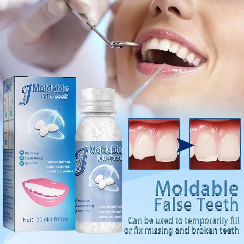 Moldable False Teeth