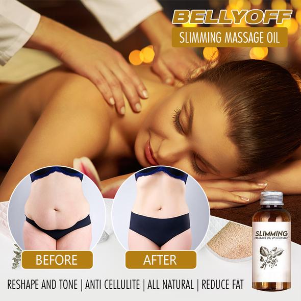 BellyOff! Natural Herbal Slimming Massage Oil - thedealzninja