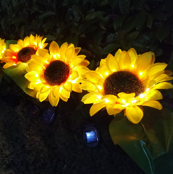 2021 Solar Powered Sunflower Outdoor Garden Light - thedealzninja