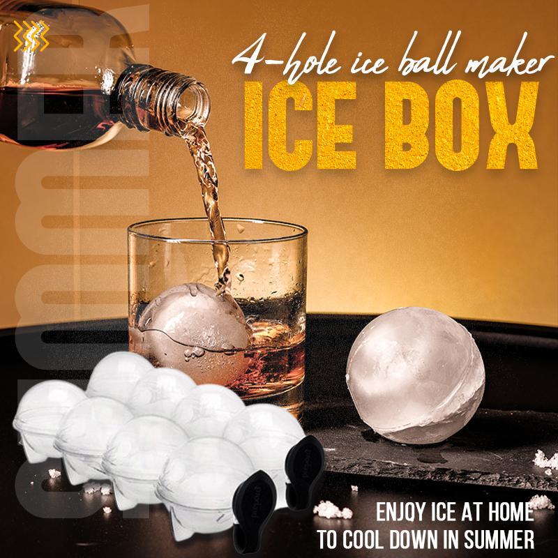 4-HOLE ICE BALL MAKER BOX - thedealzninja
