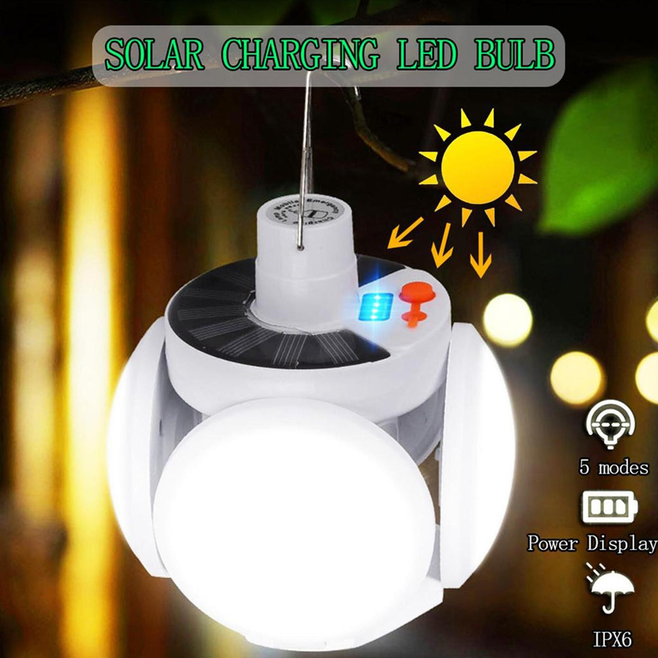 Bulby™ 2-in-1 Folding Solar Light Bulb - thedealzninja