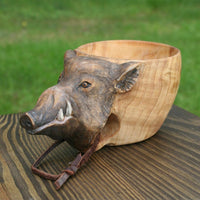 Thumbnail for Kuksa Hand Carved Wooden Mug - thedealzninja