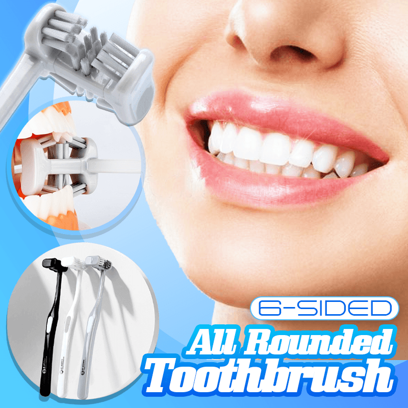 6 Sided All Rounded Toothbrush - thedealzninja
