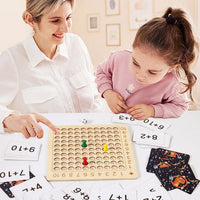 Thumbnail for Wooden Montessori Multiplication Board Game - thedealzninja