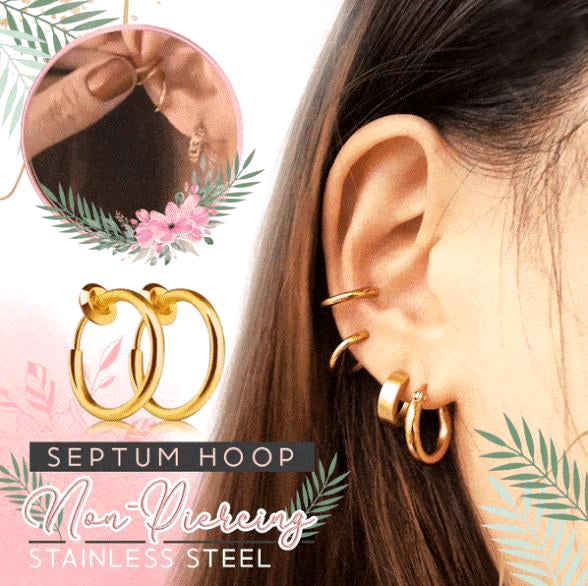 Non-Piercing Septum Earrings Hoop - thedealzninja