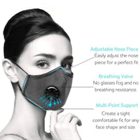 Thumbnail for Reusable Filter Mask For Excellent Breathability & Extra Comfort - thedealzninja