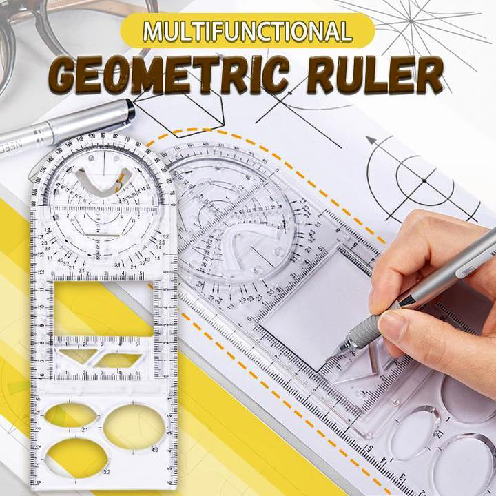 Multifunctional Geometric Ruler - thedealzninja