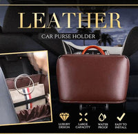 Thumbnail for Leather Car Purse Holder - thedealzninja