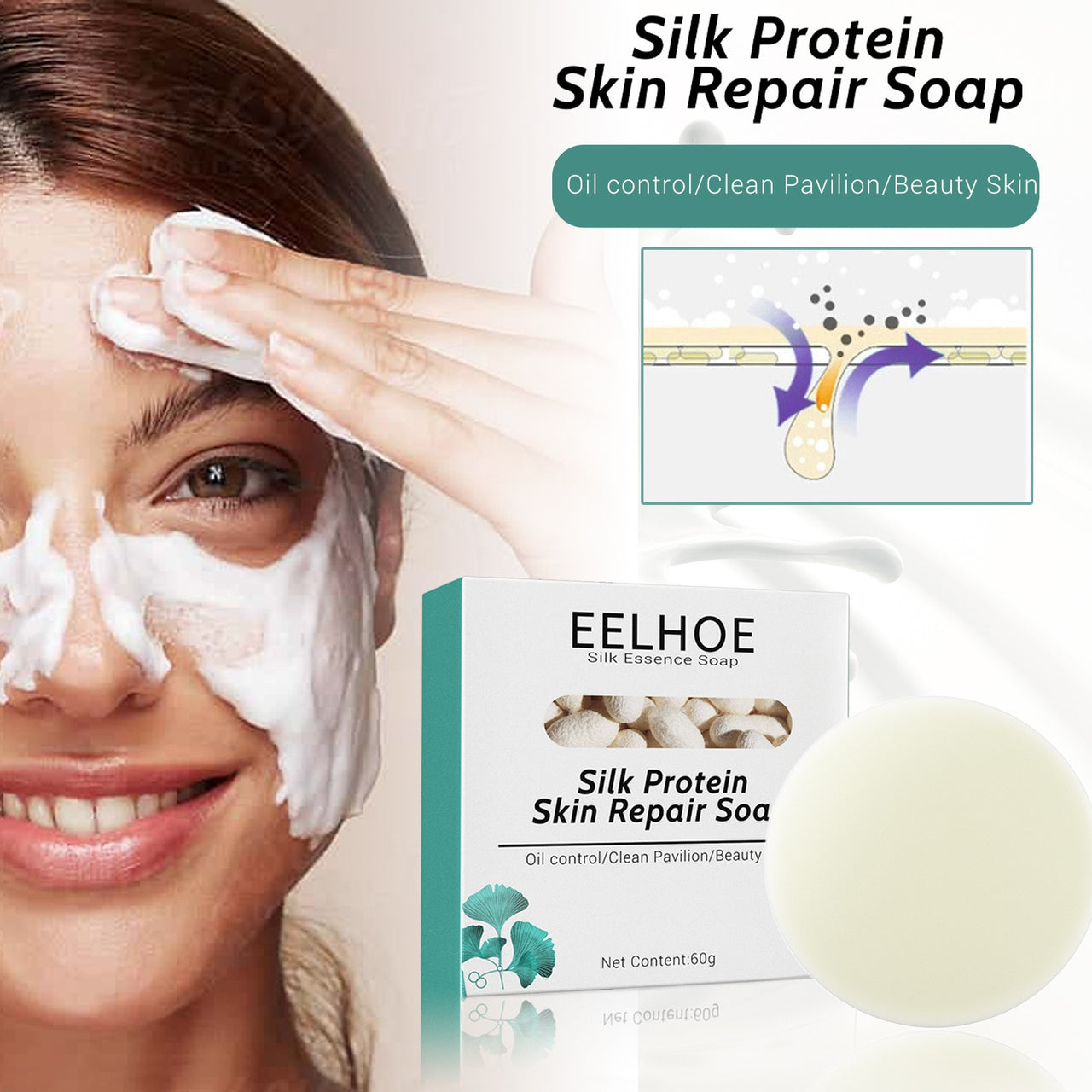 EELHOE™ Silk Protein Skin Repair Soap - thedealzninja
