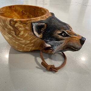 Kuksa Hand Carved Wooden Mug - thedealzninja