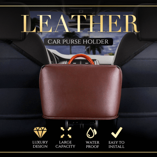 Leather Car Purse Holder - thedealzninja
