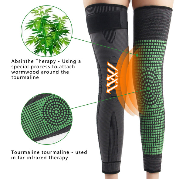 Tourmaline Acupressure Self-heating Shaping Knee Sleeve - thedealzninja