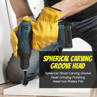 Thumbnail for PowerSphere™ Spherical Wood Groove Carving Tool - thedealzninja