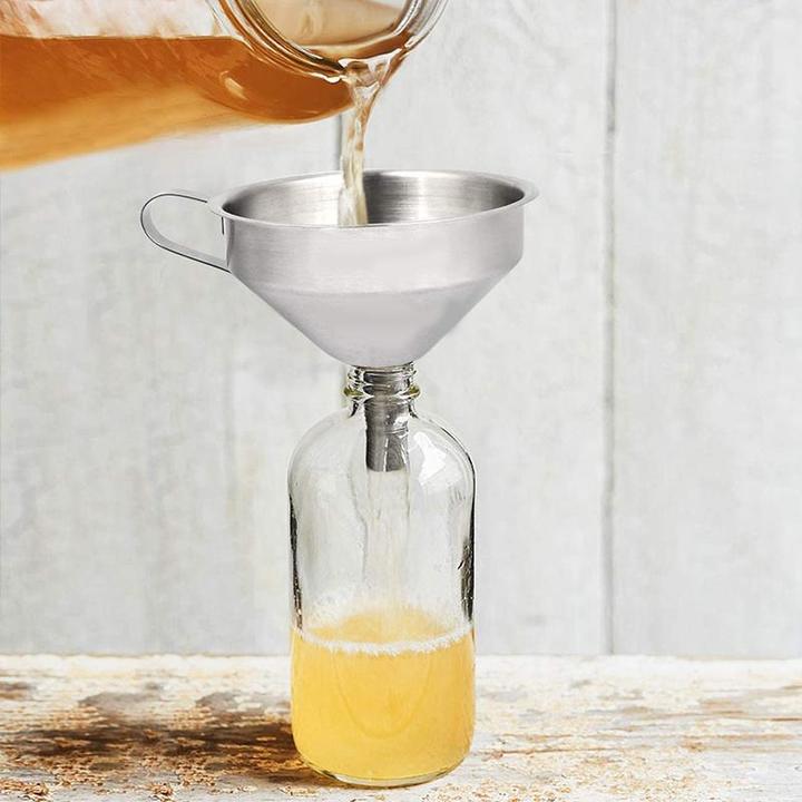 Stainless Steel Kitchen Oil Funnel - thedealzninja