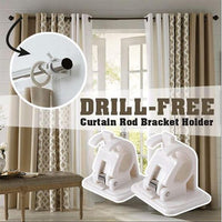 Thumbnail for Nail-free Adjustable Rod Bracket Holders - thedealzninja