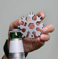 Thumbnail for 18-in-1 Stainless Steel Snowflake Multi-Tool - thedealzninja