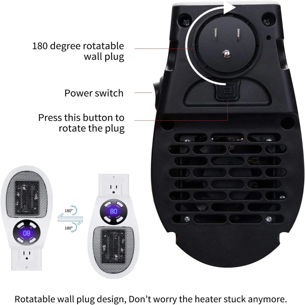 Portable Electric Plug In Wall Heater - thedealzninja