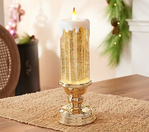 Colour Changing LED Water Candle With Glitter - thedealzninja