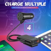 Thumbnail for Four Ports Car Fast Charger - thedealzninja