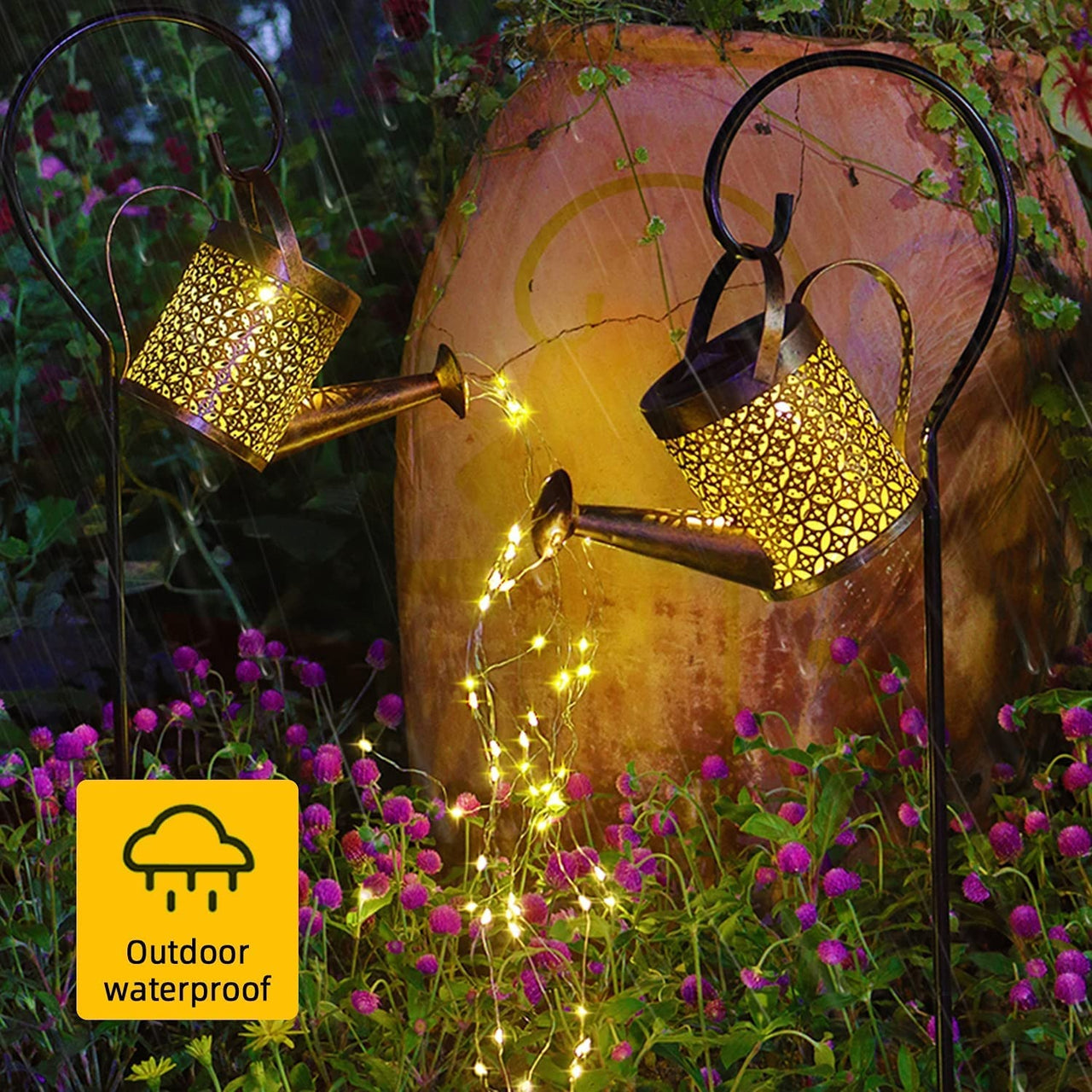 Solar Glowing Fairy Watering Can Light - thedealzninja