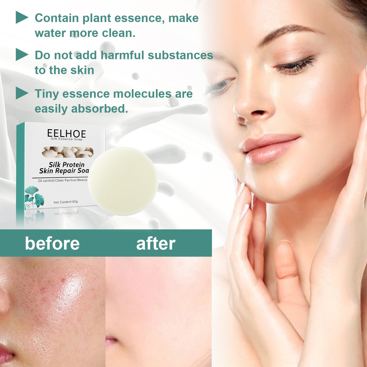 EELHOE™ Silk Protein Skin Repair Soap – thedealzninja